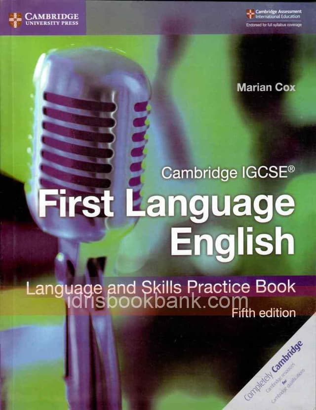 CAMBRIDGE IGCSE FIRST LANGUAGE ENGLISH 5E WORK BOOK